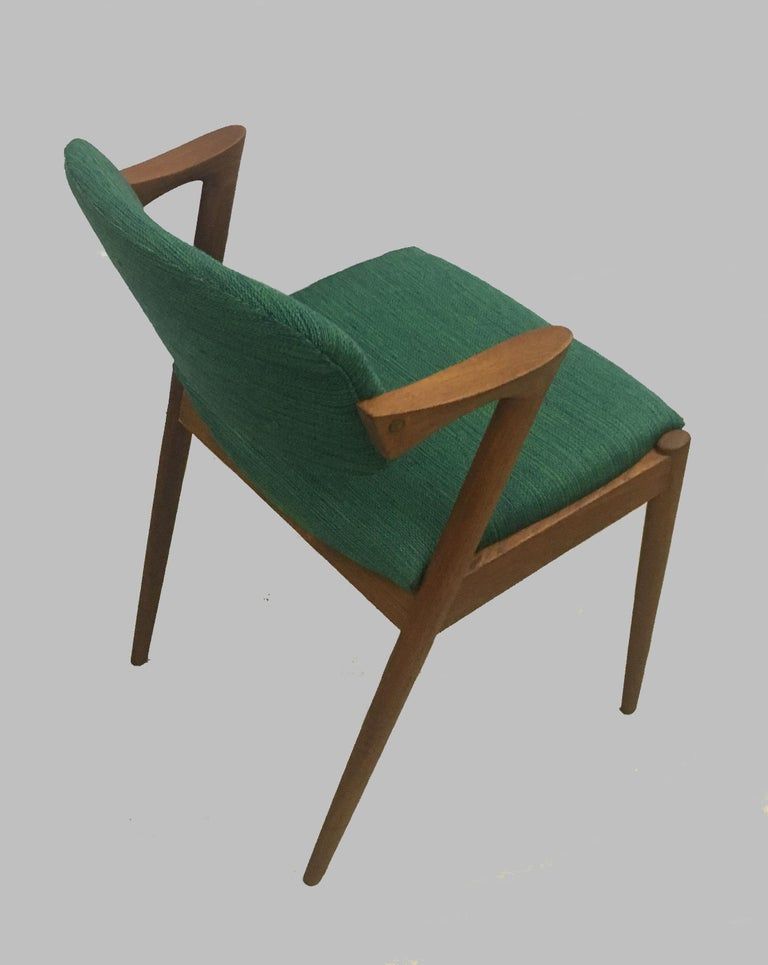 Set of eight restored dining chairs in teak Kai Kristiansen