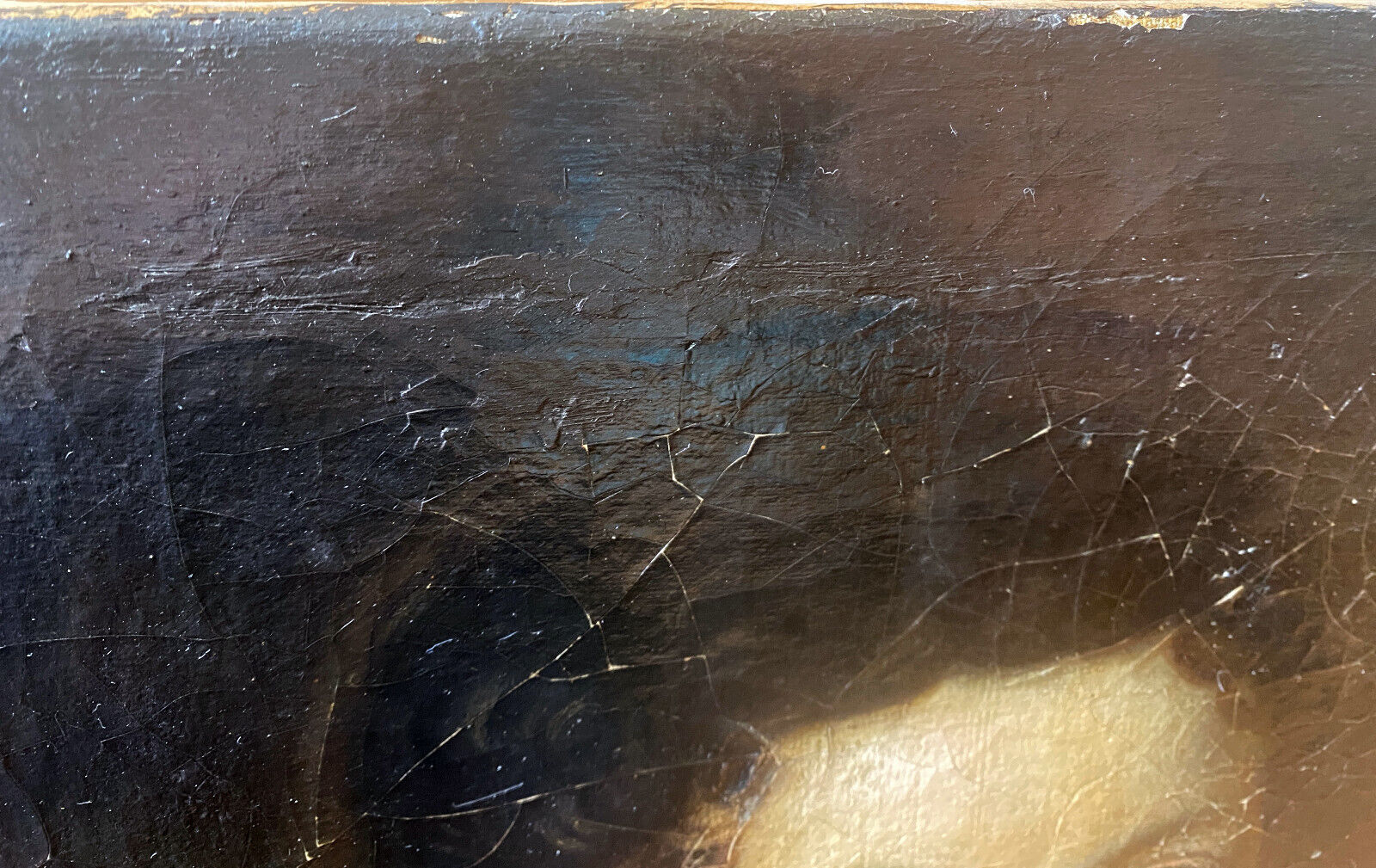 Painting "Portrait of a nobleman with a bow tie" XIX° HST (for restoration)