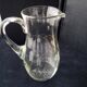 Jug, water carafe in blown glass, engraved decoration 1.8 L