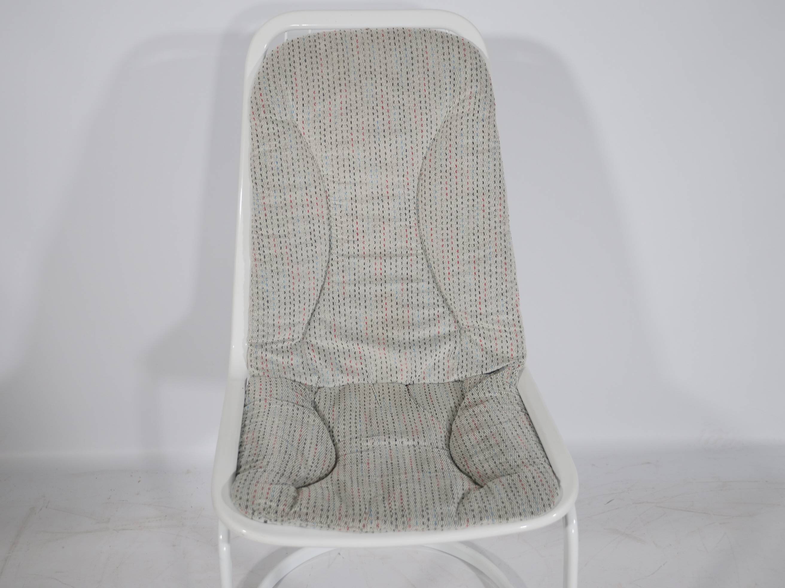 Cidue Cantilever Wire Chairs, Set of 6, 1970s