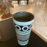 Vase à motifs géométriques en céramique