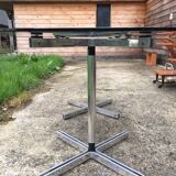 Table de salle à manger en verre des années 70