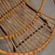 Paire de fauteuils coquille en rotin