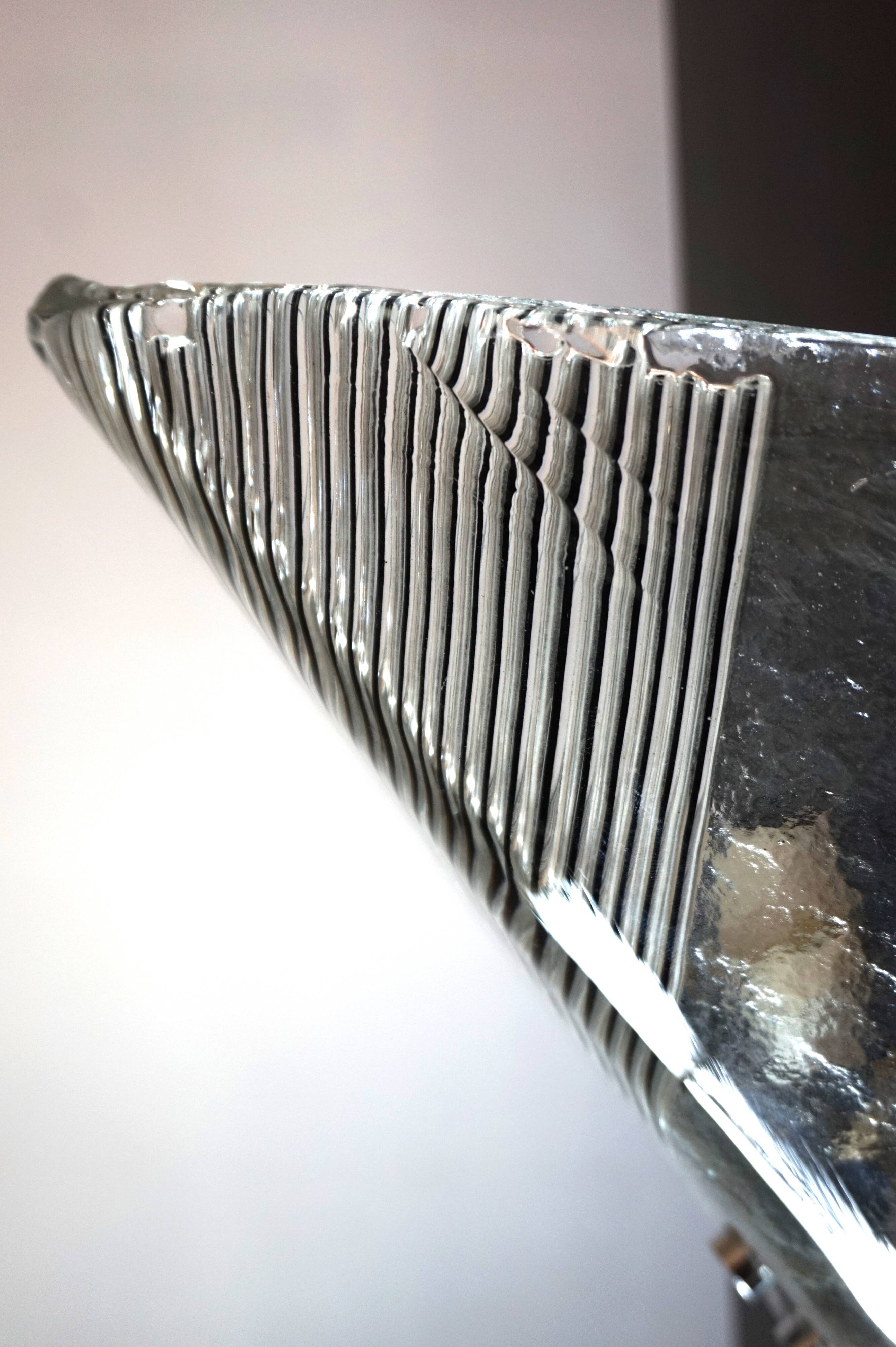 Applique en verre de Murano glacé Vetri, 1970