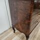Chest of drawers with five drawers in wood and brass
