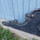 Antique carved wooden pediment