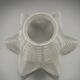 Replacement lampshade in vintage French opaque white glass with fluted edge 0183
