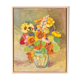 Colorful Bouquet of Flowers, Acrylic on Plate, 41 x 50 cm