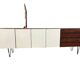 Vintage XL buffet/sofa bed on 'Enro Fabry' hairpin legs.