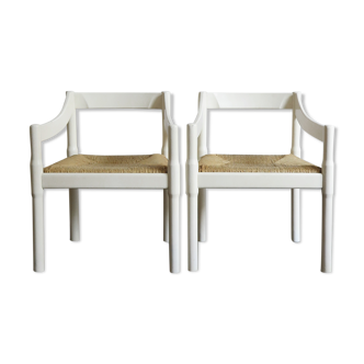 Vico Magistretti Italian armchairs for Cassina, 1960s