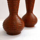 Pair of West Germany matte vases