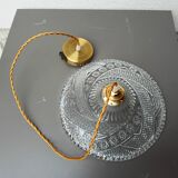 Suspension vintage en verre
