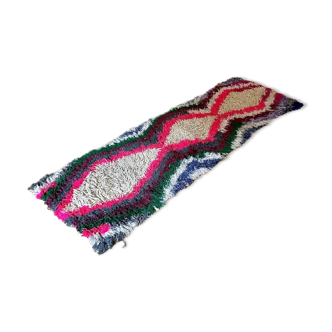 Colorful Boucherouite Moroccan rug