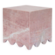 Table d'appoint en marbre rose "Flow