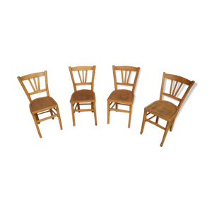 lot de 4 chaises vintage bistrot