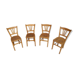 Lot of 4 vintage bistro chairs