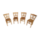 Lot of 4 vintage bistro chairs