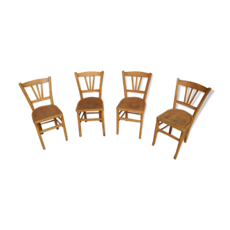 Lot of 4 vintage bistro chairs