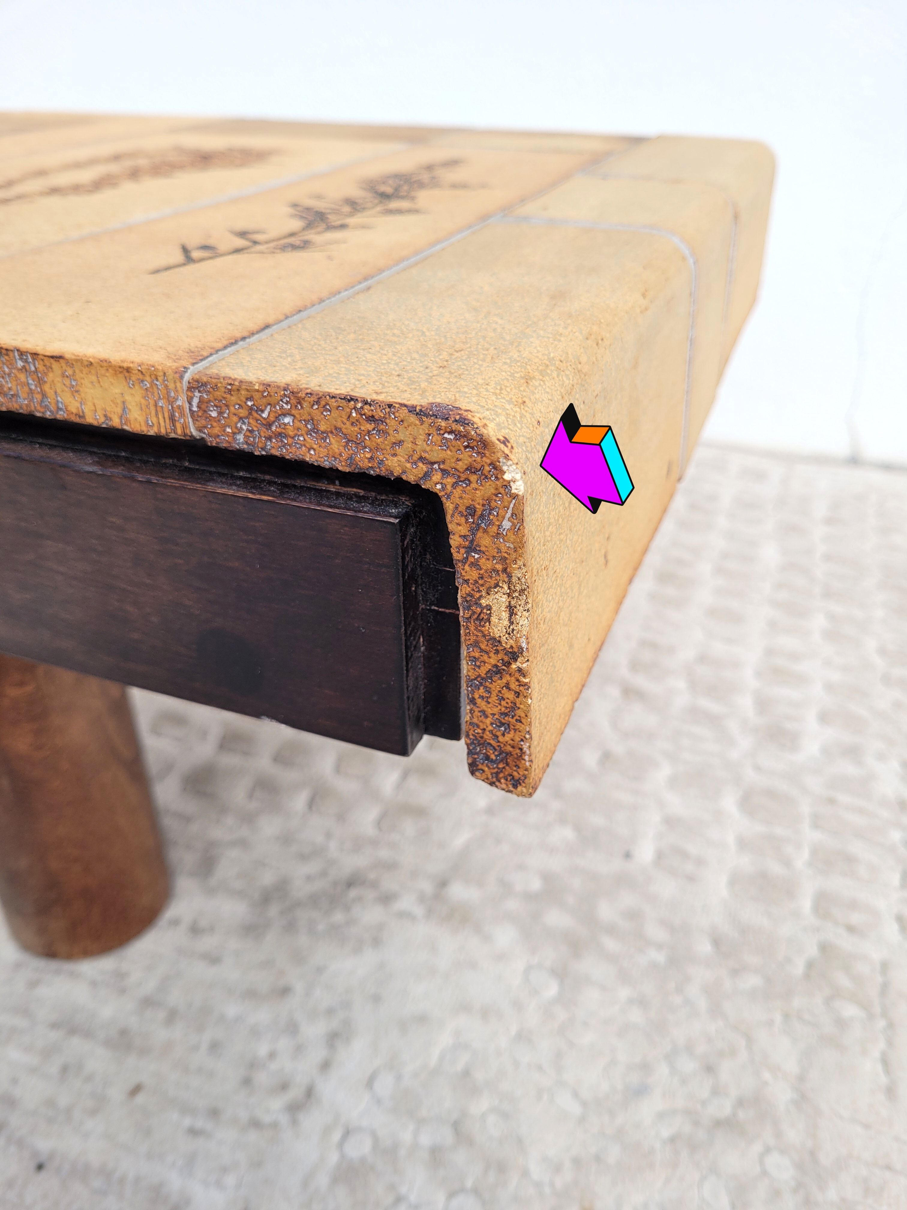 Coffee table Roger Capron Herbarium 1960