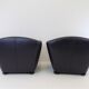 Set de 2 fauteuils en cuir par Peter Maly