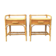 Pair of rattan nightstands 60s