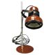1970s Hungarian table lamp, "Space Age" style, in brown enamel.