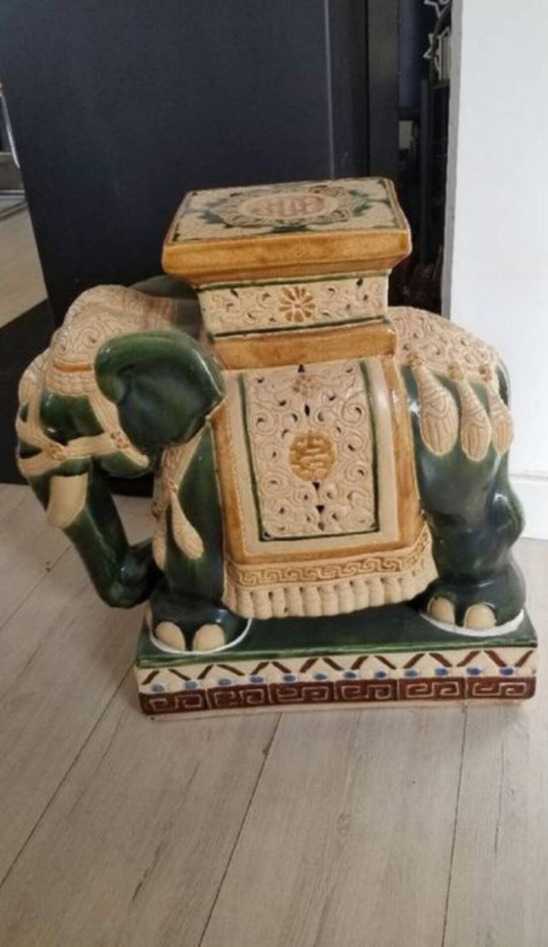 Vintage Thailand ceramic elephant