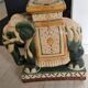 Éléphant céramique Thaïlande vintage