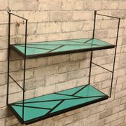 Etagere style string 1960 motif geometrique 48x58x17
