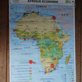 School map poster vintage Africa edition MDI