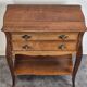 Neo-rustic bedside table in cherry wood