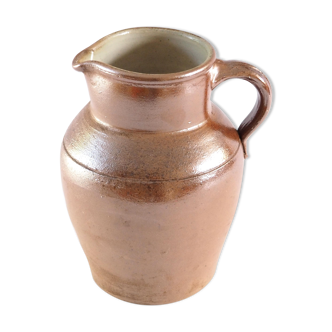 Iridescent stoneware pitcher