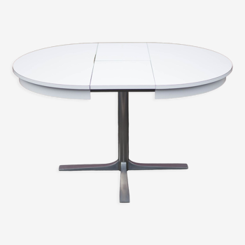 Round table formica white vintage 60/70