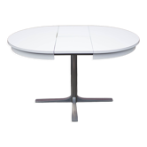 Round table formica white vintage 60/70