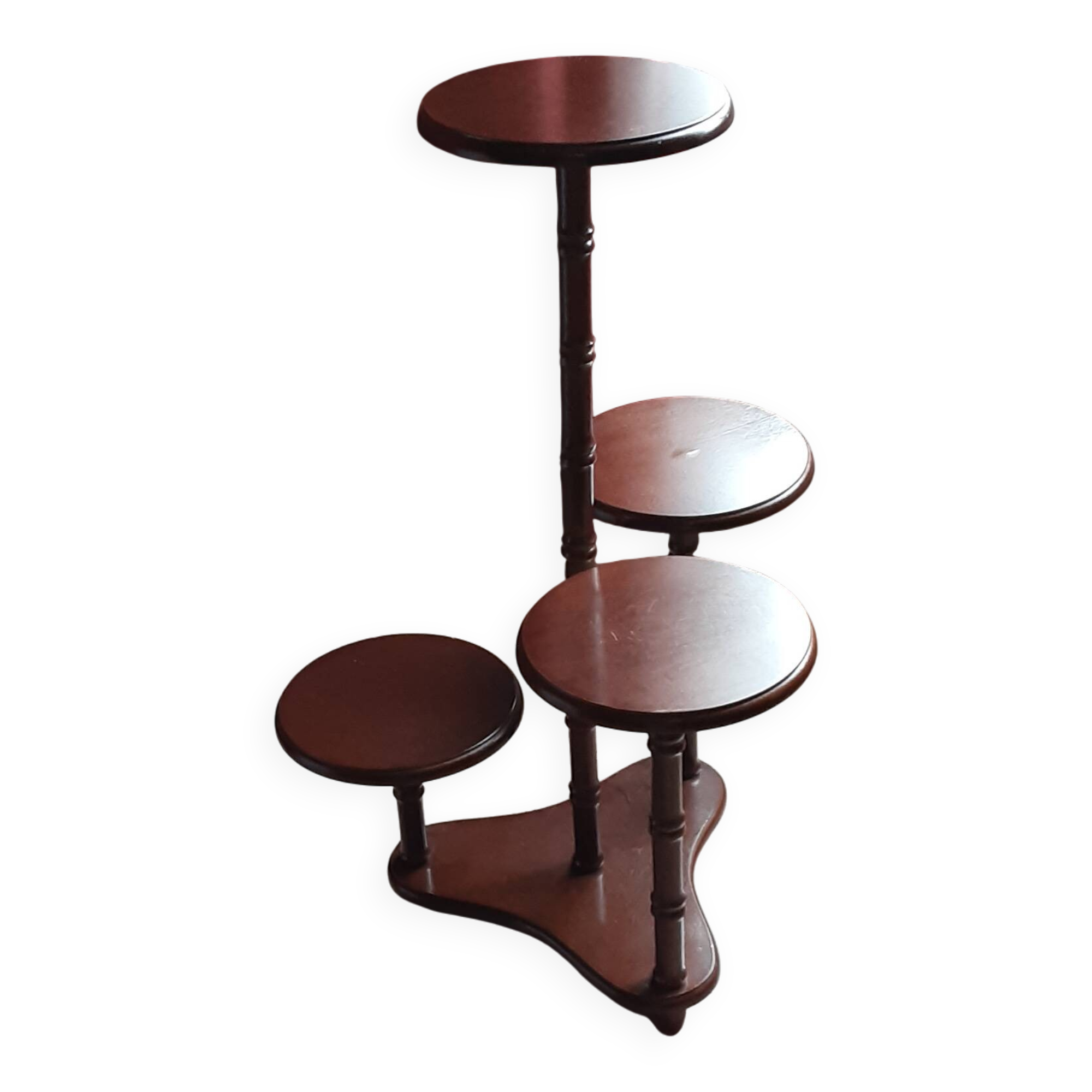 Antique wooden plant stand