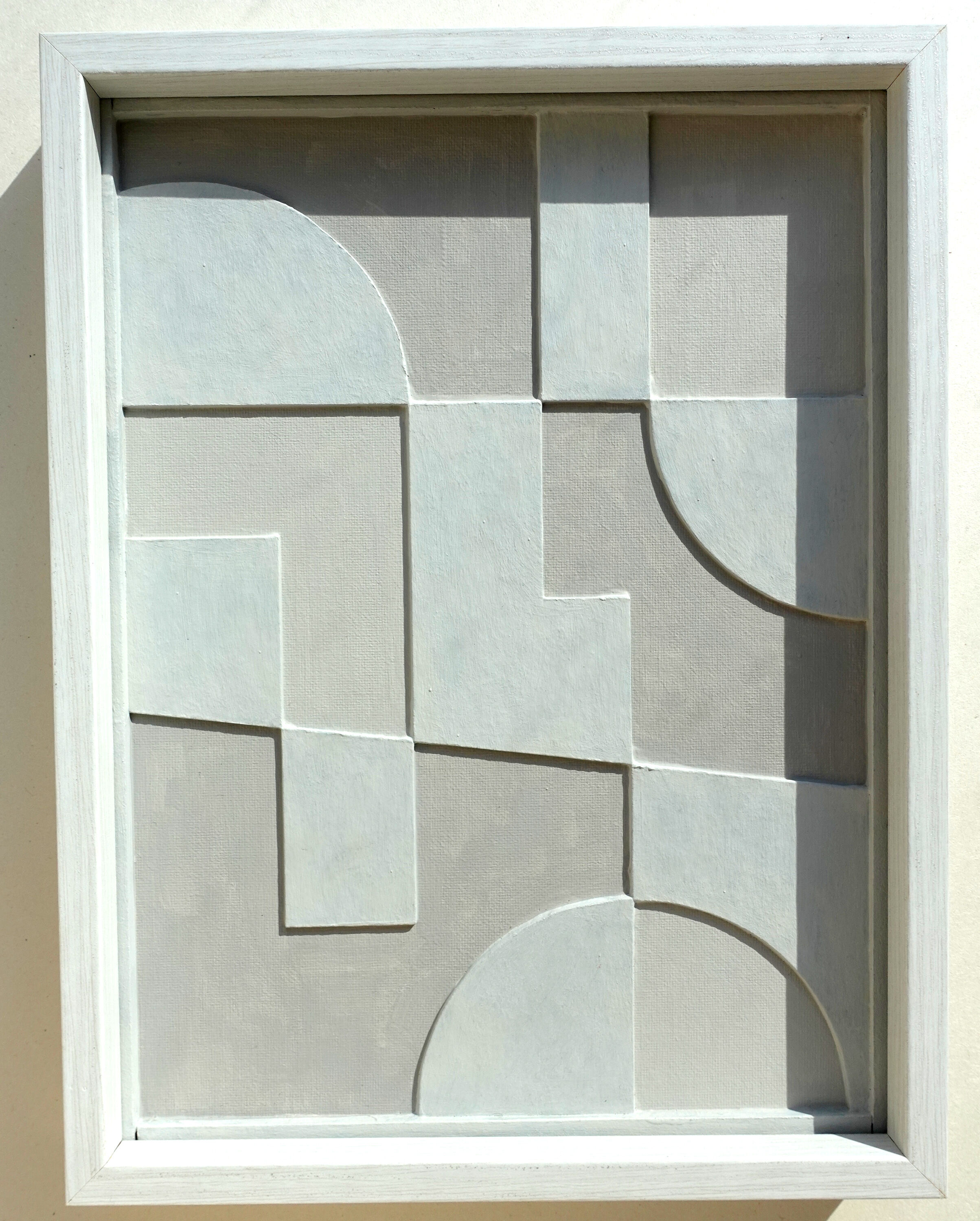 Abstract relief painting