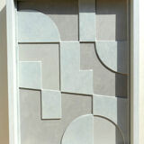 Abstract relief painting