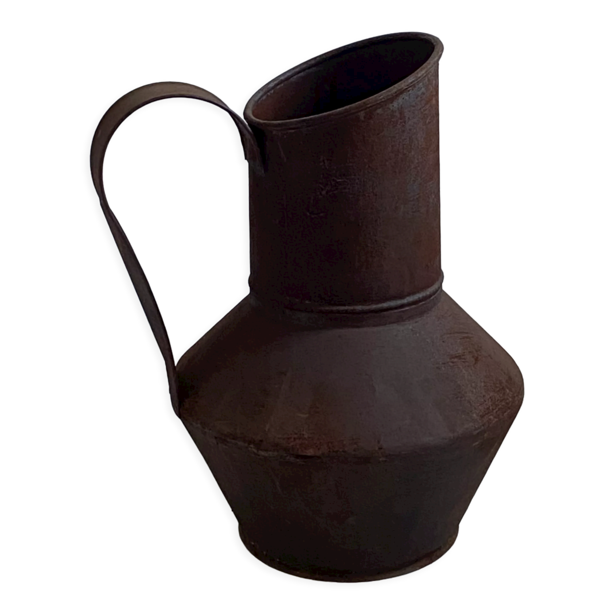 Metal watering can, garden pot 50s