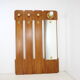 Wall coat rack with lighting Czechoslovakia 1960s