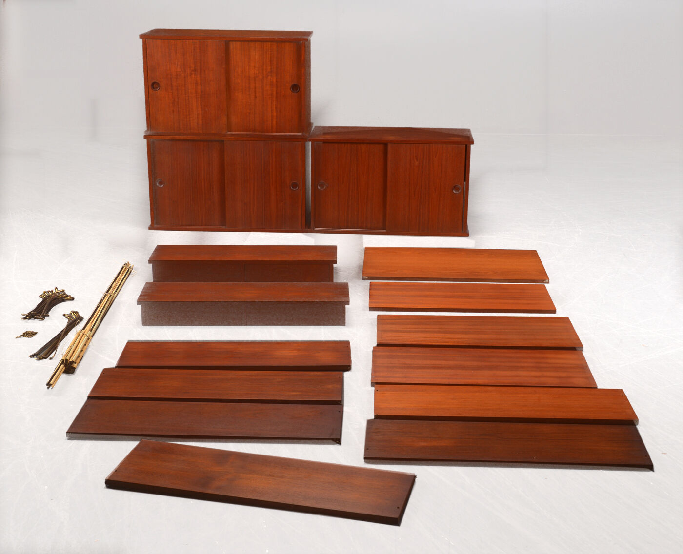 Teak shelving system danish