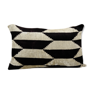 Ikat velvet pillow