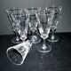 Baccarat lot de 6 flûtes à champagne en cristal taillé modèle Carcassonne 1960