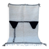 Pièce tissée en laine marocain fabriqué à main lunettes 150cmx250cm