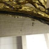 Gold bronze center tray 19th mirror mercury