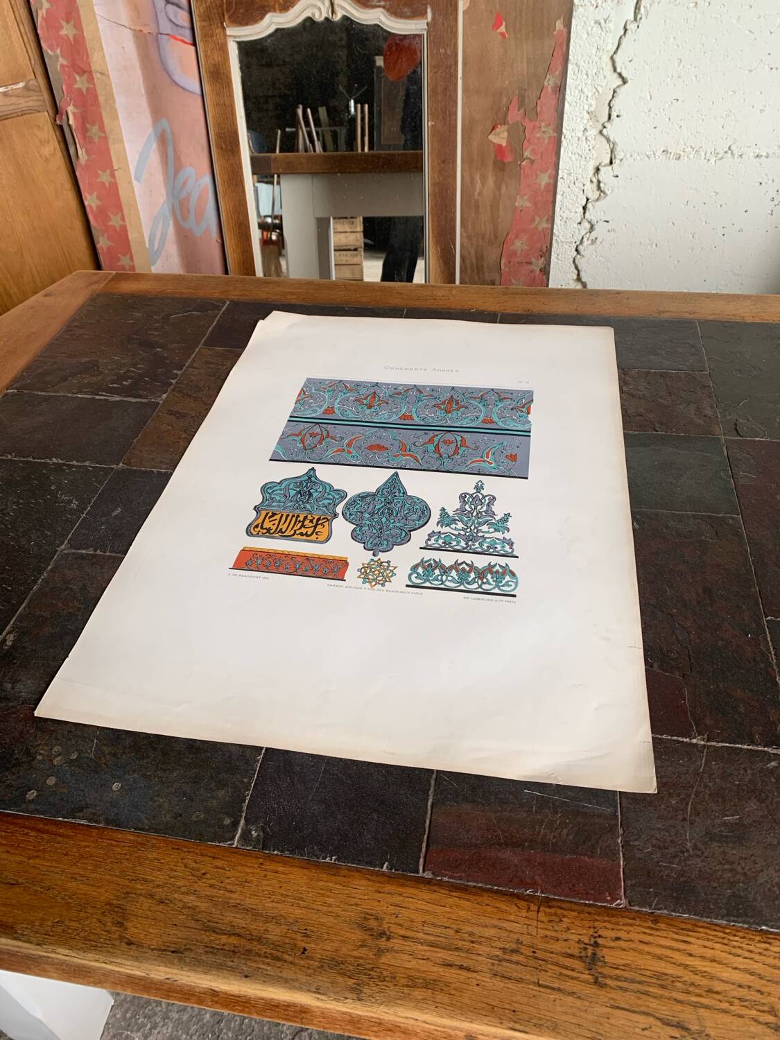 Ancient Oriental Lithography - Arab Ornaments