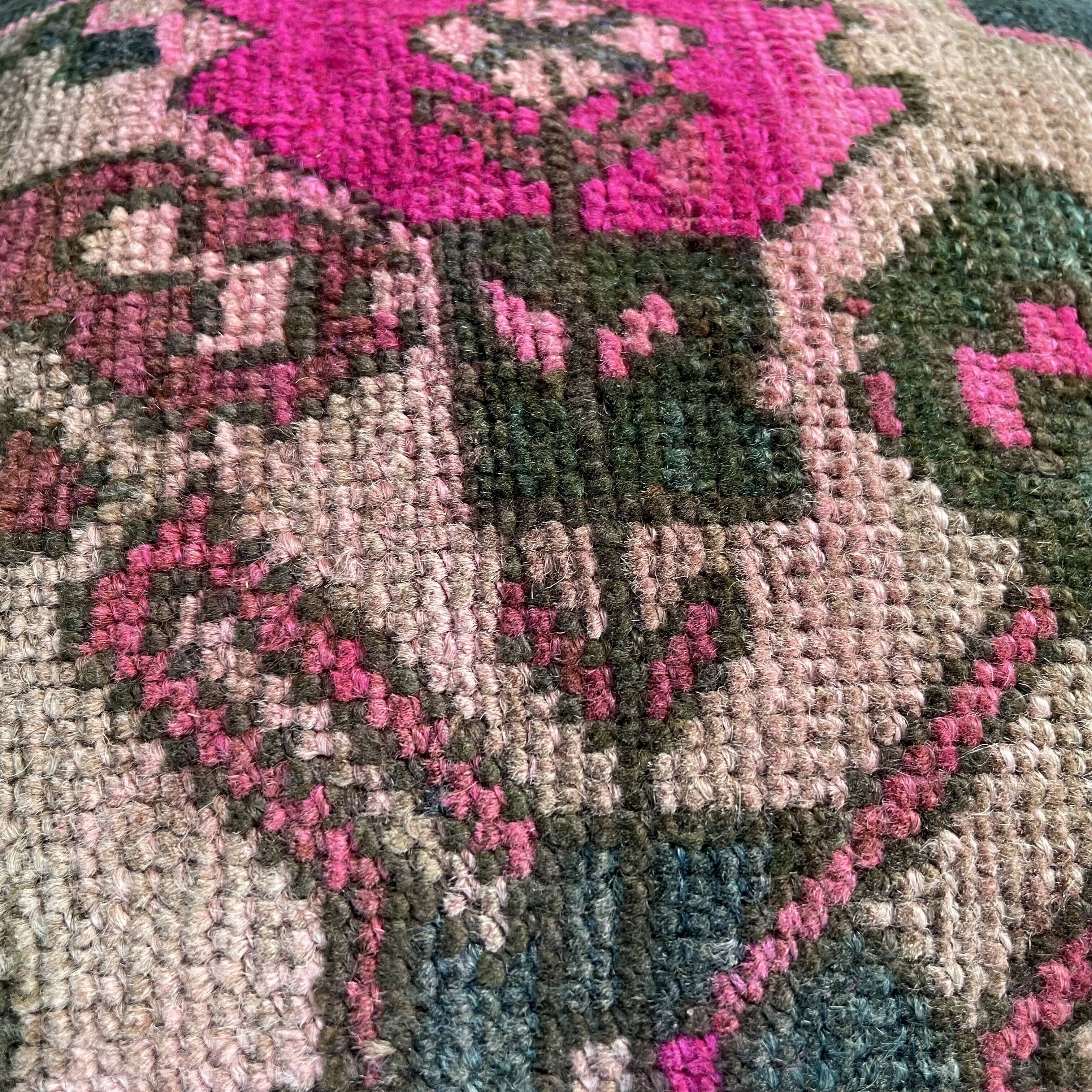 Vintage Turkish Rug Cushion Cover