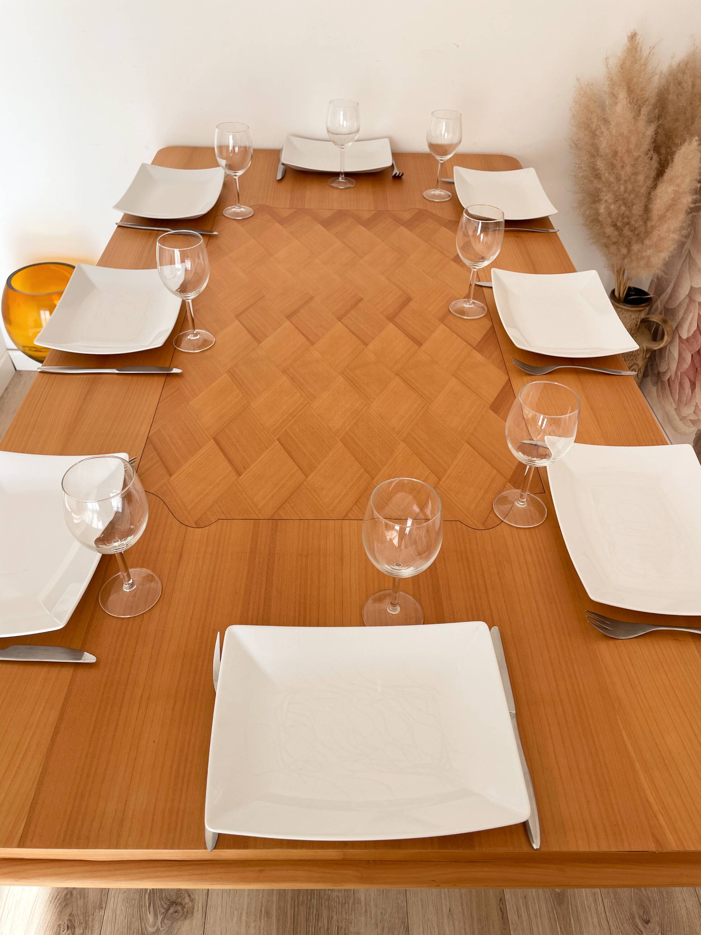 Table à manger des années 40/50 et ses rallonges