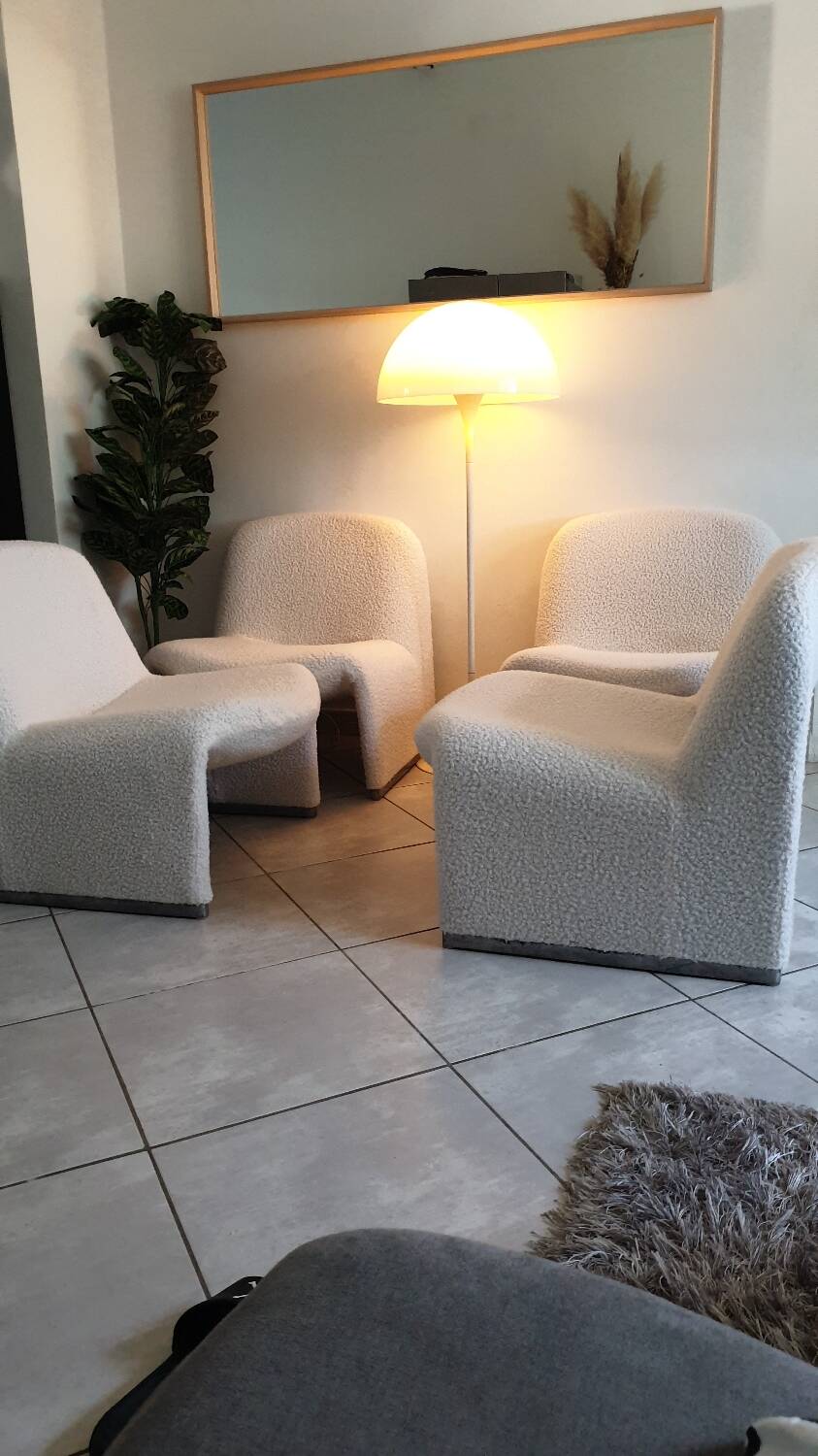 Pair of alky armchairs by Giancarlo Piretti