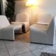 Pair of alky armchairs by Giancarlo Piretti