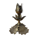 Art nouveau bronze candle holder